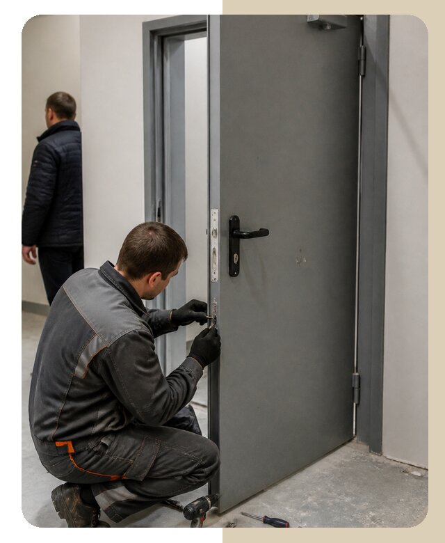 Ремонт противопожарной двери в Старой Руссе по цене 6624 р. | ДвериЛегко-Срс