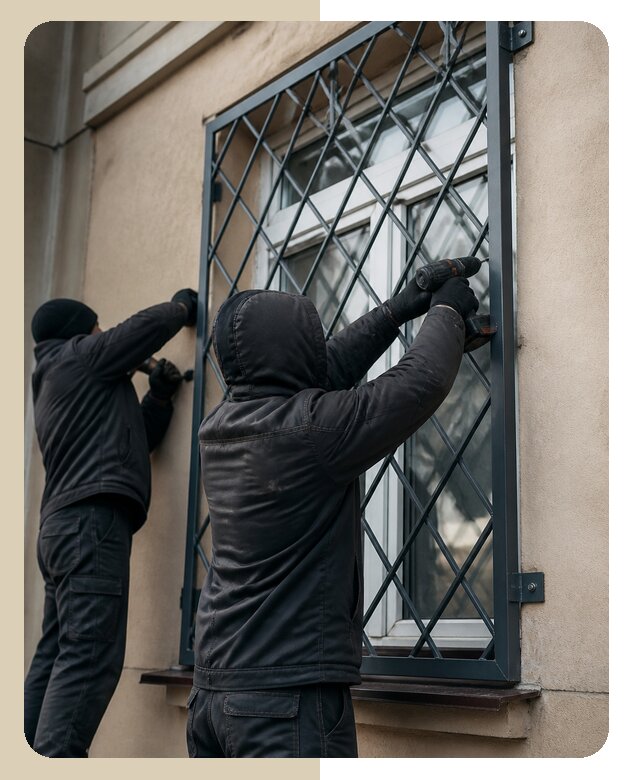 Установка антивандальных решеток на окна в Старой Руссе